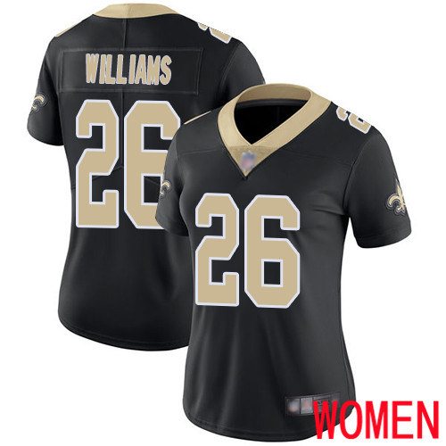 New Orleans Saints Limited Black Women P J  Williams Home Jersey NFL Football #26 Vapor Untouchable Jersey